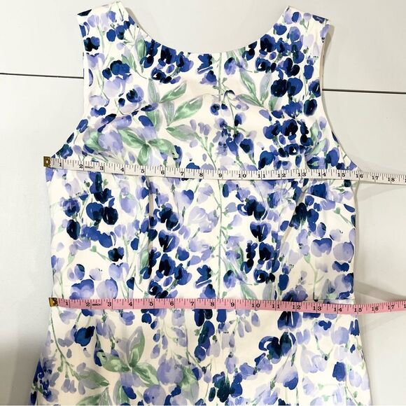 RSVP by Talbots Pastel Floral Sheath Dress Brunch Baby Shower Dress 4 - Picture 11 of 14